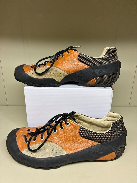 Tsubo Other - Tsubo Mens 10 Shoes Taupe Orange V2 Leather Lace Up Driving Sneakers